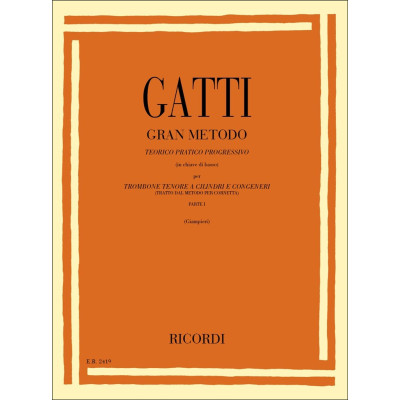 Gatti - Gran Metodo per Trombone Tenore a Cilindri  1°