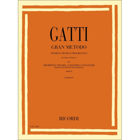 copy of Gatti - Gran Metodo per Trombone Tenore a Cilindri  1°