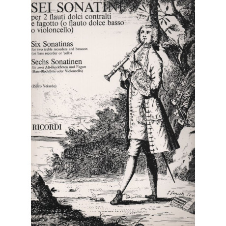 Cormier - 6 Sonatine - per 2 flauti dolci contralti e fagotto