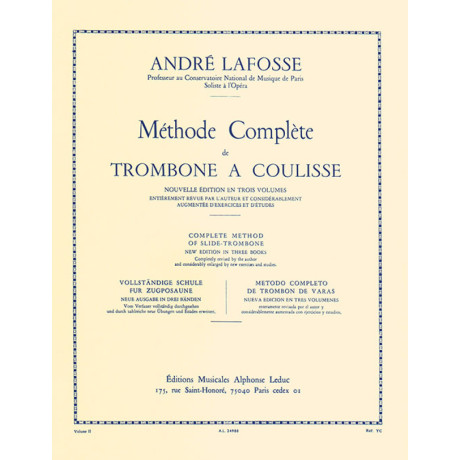 Lafosse - Metodo Completo per Trombone a Coulisse 2°