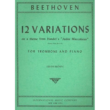 Beethoven - 12 Variaz.su un Tema di Handel Trombone e Pf.