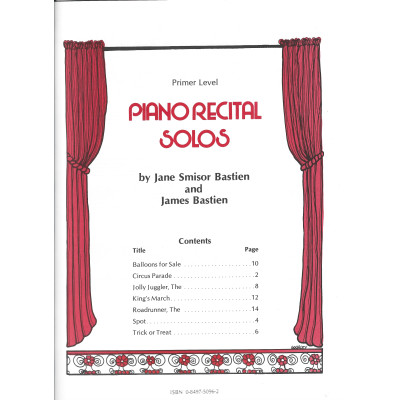 copy of Bastien - Pop Rock & Blues 1 For Piano