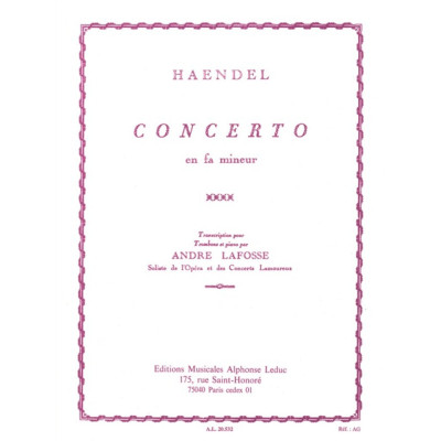 Haendel - Concerto in Fa Minore per Trombone e Piano