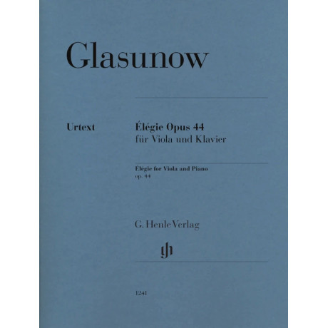Alexander Glazunov - Élégie for Viola and Piano Op. 44