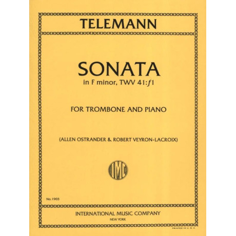 Telemann - Sonata in Fa minore per Trombone e Piano