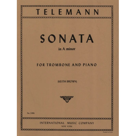 Telemann - Sonata in La minore per Trombone e Piano
