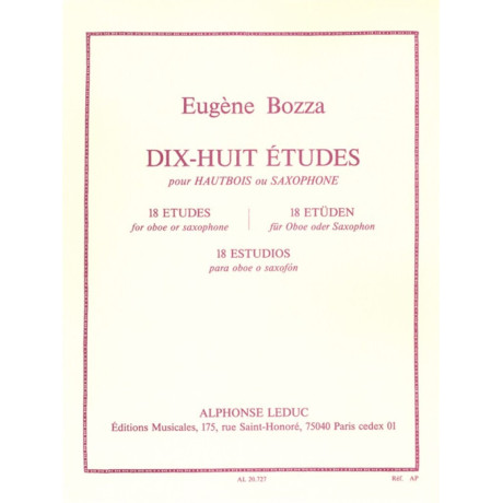 Bozza - 18 Studi per oboe o Saxofone
