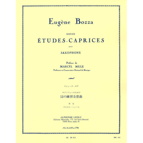 Bozza - 12 Capricci Studio Op.60 per Saxofone