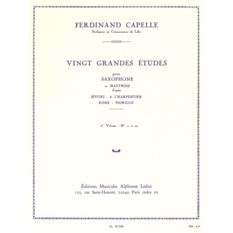 copy of Capelle - 20 Grandi Studi per Saxofone o Oboe Vol.1