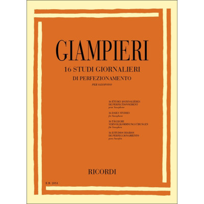 Giampieri - 16 Studi giornalieri di Perfezionamento Sax