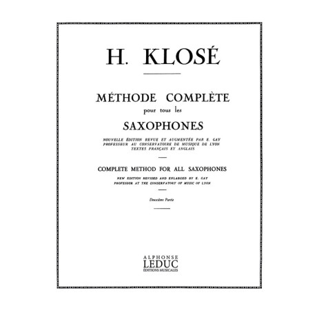 Klosè - Metodo Completo per Saxofono 2°