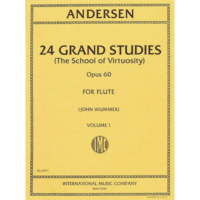 Joachim Andersen - 24 Grandi studi per flauto op. 60 - Volume 1