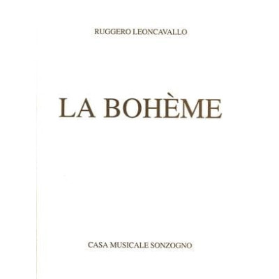 Leoncavallo - La Bohème Per Canto e Pianoforte