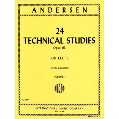 Joachim Andersen - 24 Studi tecnici per flauto op. 63 - Volume 1