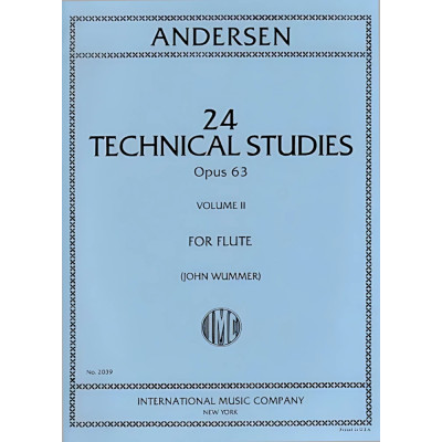 Andersen - 24 Studi tecnici per flauto op. 63 - Vol. 2
