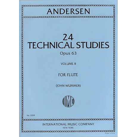Andersen - 24 Technical Studies for Flute Op. 63 - Vol. 2