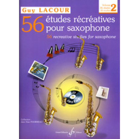 copy of Lacour - 56 Studi Ricreativi per Saxofone Vol.1 con CD