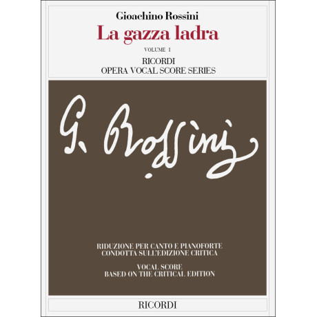 Rossini - La gazza ladra Per Canto e Pianoforte