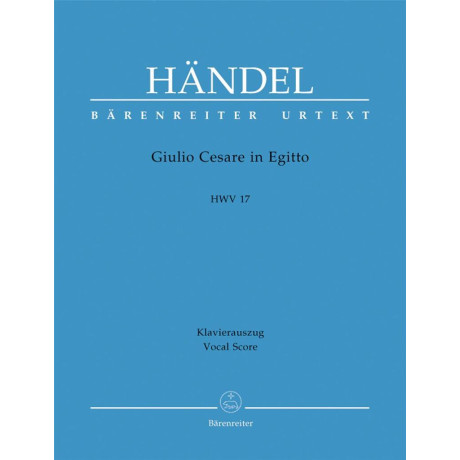 Handel - Giulio Cesare In Egitto HWV 17 - Julius Caesar Per Canto e Pianoforte
