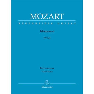 Mozart - IDOMENEO - KV 366 Per Canto e Pianoforte