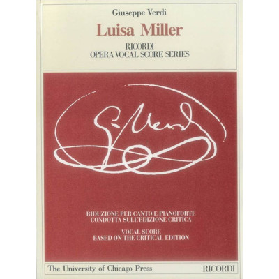 Verdi - Luisa Miller Per Canto e Pianoforte