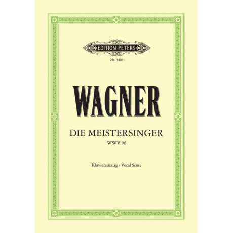 Wagner - The Mastersingers Of Nuremberg Per Canto e Pianoforte