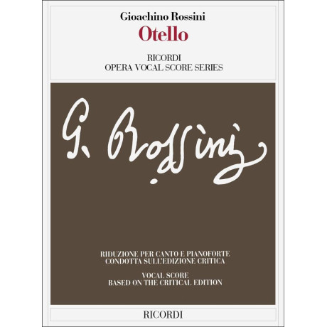 Rossini - Otello Per Canto e Pianoforte