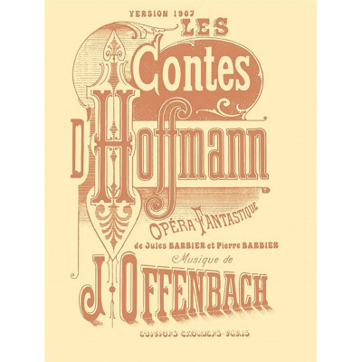 Offenbach - Les Contes D'Hoffmann Per Canto e Pianoforte