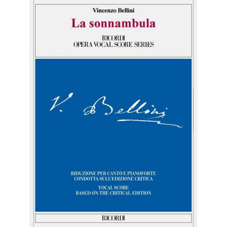Bellini - La sonnambula Per Canto e Pianoforte