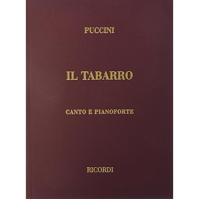Puccini - Il tabarro Per Canto e Pianoforte
