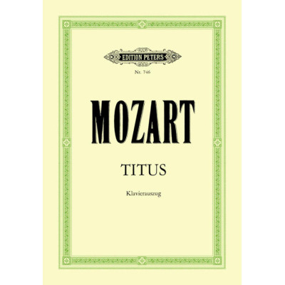 Mozart - La Clemenza di Tito Per Canto e Pianoforte