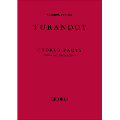 Puccini - Turandot Parti per coro Chorus Parts