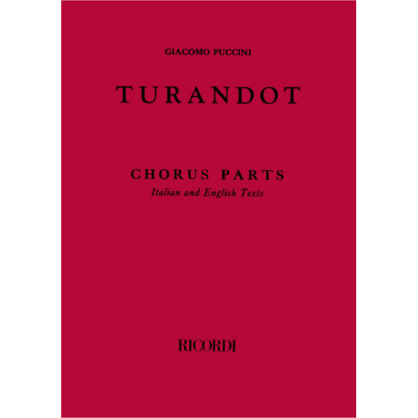 Puccini - Turandot Parti per coro Chorus Parts