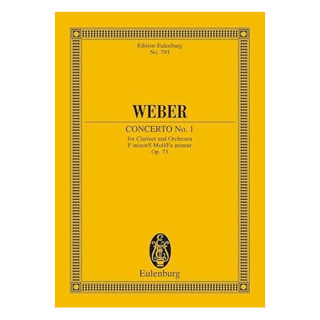 Weber - Concert 01 F Op.73 Pocket Score