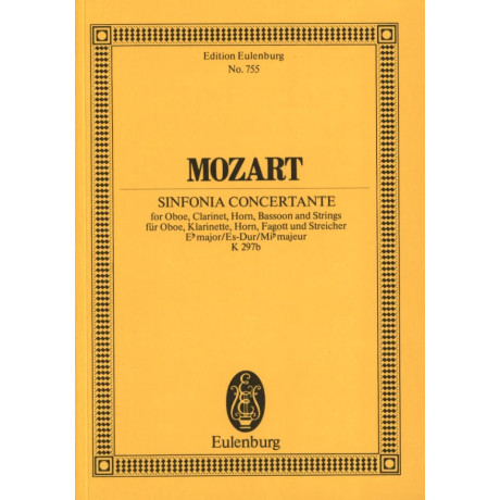 Mozart - Sinfonia Concertante In E Flat Major K 297 Pocket Score