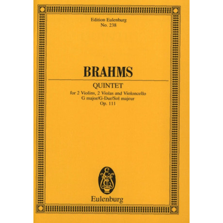 Brahms - String Quintet In G Major Op. 111 Pocket Score