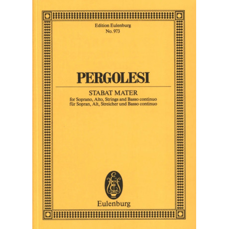 Pergolesi - Stabat Mater Pocket Score