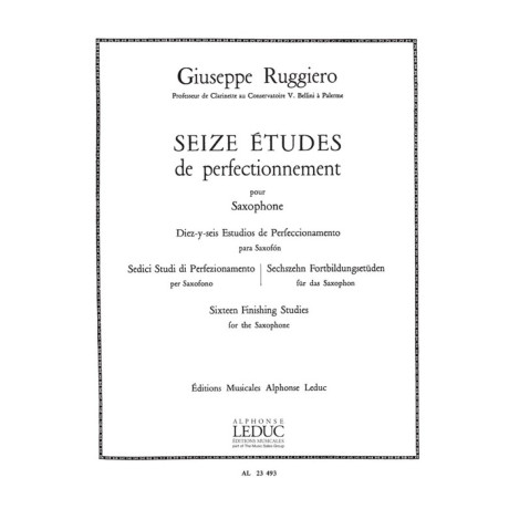 Ruggiero - 16 Studi di Perfezionamento per Sax