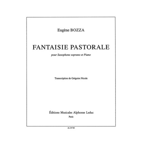 Bozza - Fantasia Pastorale per Sax Soprano e Piano