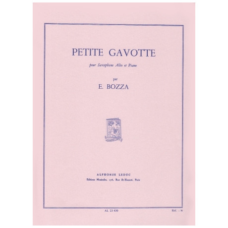 Bozza - Piccola Gavotta per Sax Alto e Piano