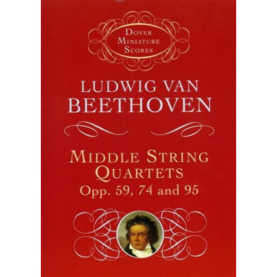 Beethoven - Middle String Quartets, Opp. 59, 74, and 95 in Pocket Score