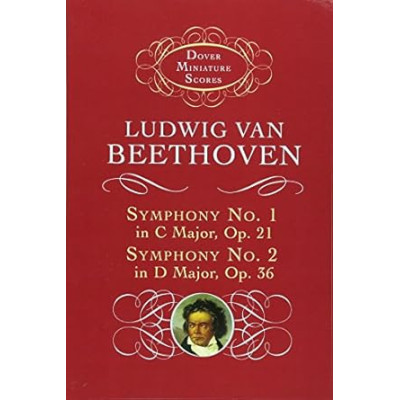 Beethoven - Symphony No. 1 & No. 2 in Pocket Score