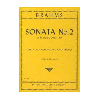 Brahms - Sonata n.2 in Mib Op.120 per Sax Alto e Pf.