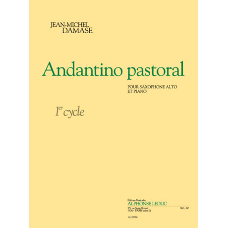 Damase - Andantino Pastorale per Sax Alto e Piano