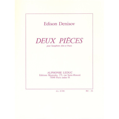 Denisov - 2 Pezzi per Sax Alto e Piano