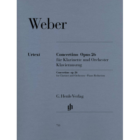 Weber - Concertino Op. 26 For Clarinet And Piano