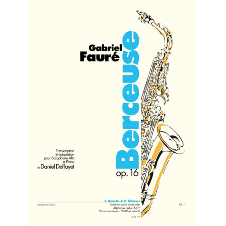 Faurè - Berceuse Op.16 per Sax Alto e Piano