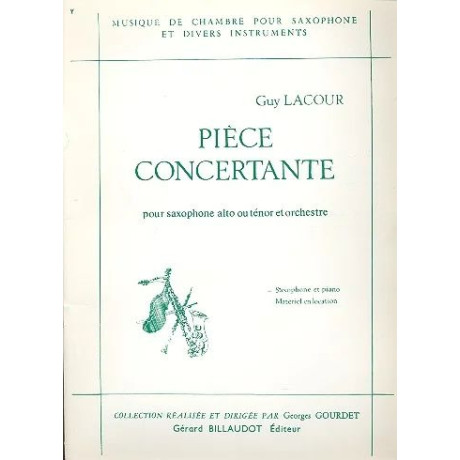 Lacour - Pezzo Concertante per Sax Alto o Tenore e Pf.