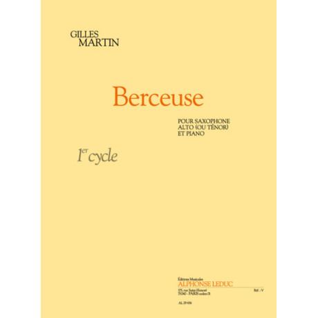 Martin - Berceuse per Sax Alto o Tenore e Piano