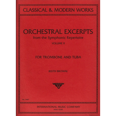 Pezzi Orchestrali di Aut.Classici e moderni per Trombone